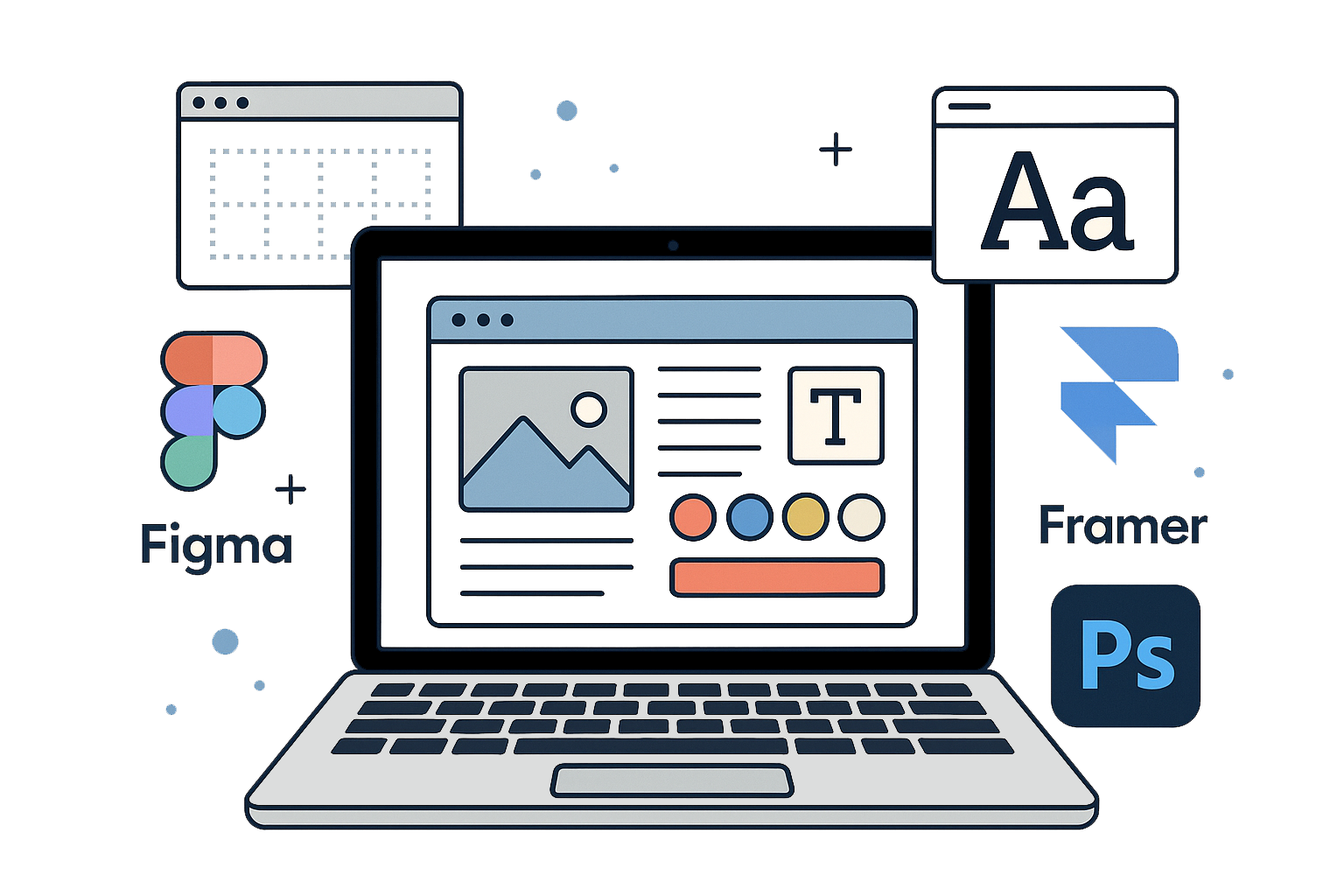 Figma, Framer, Photoshop